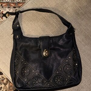 Coach Black Rhyder bag- RARE 34448
